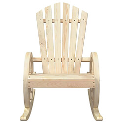 Acheter Maison Chic Chaise/Fateuill à bascule, Rocking chair Adirondack bois de sapin massif -GKD75451