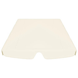 Avis vidaXL Toit de rechange de balançoire crème 188/168x145/110 cm