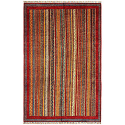 Vidal Tapis de laine 293x194 rouge Torkman pas cher