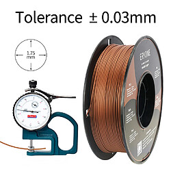 None ERYONE Filament PLA métallique pour imprimante 3D 1 kg (2,2 lbs) / Bobine - Cuivre pas cher