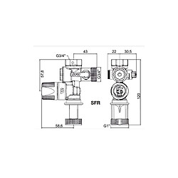 groupe de sécurité - pour chauffe eau - diam 20 x 27 mm - watts industries 2252550