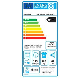 Sèche-linge pompe à chaleur avec condenseur 60cm 8kg, blanc - EW7H5829SB - ELECTROLUX