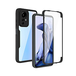 PHONECARE Coque Anti-Crash 360 Protection Résistant aux Chocs Avant et Arriére pour Xiaomi 12T - Noir