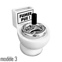 Cendrier Céramique Forme de Toilette avec Support à Cigarettes - Fumer Pue