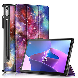 Etui en PU anti-chocs avec support pour votre Lenovo Tab P11 Pro Gen 2 - Galaxie