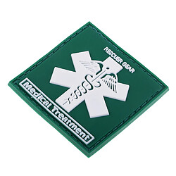 3d paramedic star de la vie tactique moral pvc caoutchouc patch fixation vert pas cher