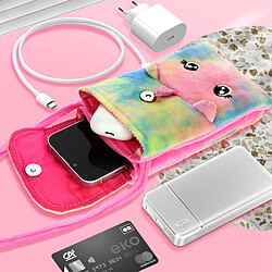 Acheter Avizar Pochette Bandoulière pour Smartphone en Tissu Design Licorne Arc en Ciel