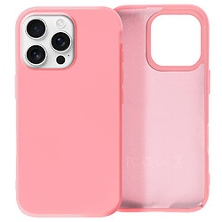 Avizar Coque pour iPhone 16 Pro Semi-rigide Soft-touch Anti-traces Rose Poudré