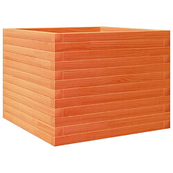 vidaXL Jardinière cire marron 60x60x45,5 cm bois de pin massif