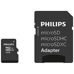 Philips Carte mémoire microSDHC FM16MP45B 16 Go