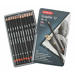 Derwent - Graphic Soft Pencils, 12 Tin