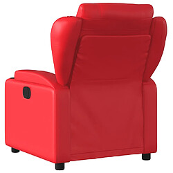 Avis vidaXL Fauteuil inclinable électrique Rouge Similicuir