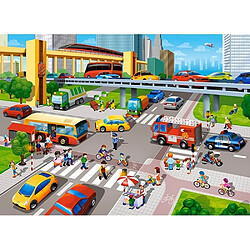 Castorland Puzzle 70 pièces : Embouteillage dans la ville