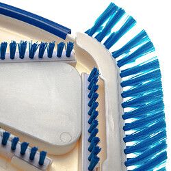 vhbw Brosse de piscine pour pompe, Skimmer - aspirateur avec un raccord de 32/38mm, avec brosse latérale, blanc / bleu