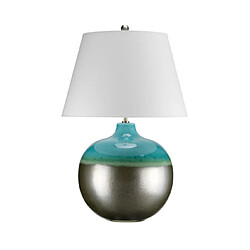 Elstead Lighting Lampe de table Laguna Porcelaine Graphite,Turquoise