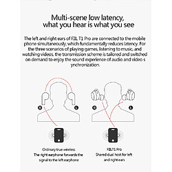 Universal Original FIIL T1 Pro T1 Lite TWS True Wireless Headset Active Noise Suppression Headset Bluetooth 5.2 Headset IPX5 Waterproof Bluetooth Headset pas cher