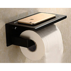 Avis Universal Porte-papier toilette noir en acier inoxydable Porte-papier toilette noir pour salle de bains Barre de tambour Carré | Porte-papier toilette | Porte-papier Porte-papier toilette