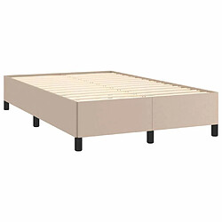 Acheter Maison Chic Lit adulte - Lit simple Cadre de lit,Structure du lit Contemporain Cappuccino 120x200 cm Similicuir -MN71669