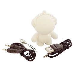 Avis Totalcadeau Haut-parleur petit bonhomme original avec cable jack noir