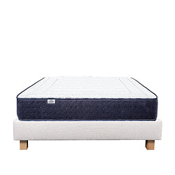 LUXURY LITERIE Ensemble matelas Nuage 90x190 cm + sommier beige ep20cm