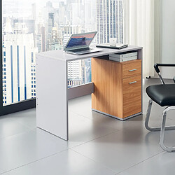 Acheter Bureau / Table pour ordinateur BASIX 105x50 cm Blanc cassé / hêtre hjh OFFICE