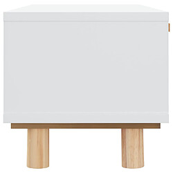 Acheter vidaXL Table basse Blanc 80x40x30 cm Bois d'ingénierie et pin massif