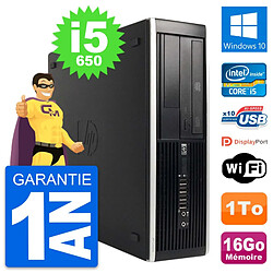 PC HP 8100 Elite SFF Intel Core i5-650 RAM 16Go Disque Dur 1To Windows 10 Wifi - Occasion