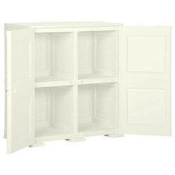 Acheter vidaXL Armoire plastique 79x43x85,5 cm design bois glace à la vanille