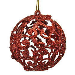 Avis BigBuy Christmas Boules de Noël Rouge Plastique 6 x 6 x 6 cm (12 Unités)