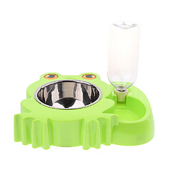 chargeur automatique pour animaux chien chat abreuvoir nourriture bol grenouille vert