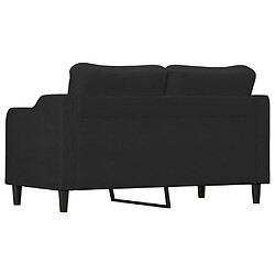 Acheter vidaXL Canapé à 2 places Noir 140 cm Tissu