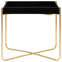 Avis Maison Chic Table d'appoint | Table Basse Noir et doré 38x38x38,5 cm MDF -GKD34508