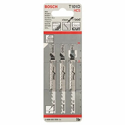 lame de scie sauteuse - t 101 d - clean - pour bois - bosch 2608630558