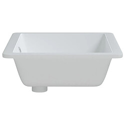 Acheter vidaXL Évier de salle de bain blanc rectangulaire céramique