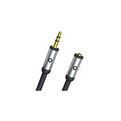 Oehlbach I-Connect Jack EX Noir - Rallonge Mini-Jack 3,5 mm Mâle / Femelle de 3 m