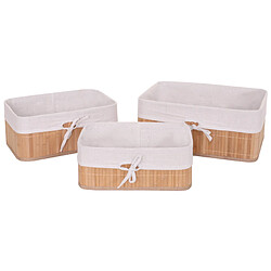 Decoshop26 Lot de 3 paniers de rangement salle de bain en bamboo couleurs naturelles 04_0002998