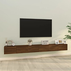 vidaXL Ensemble de meubles TV 3 pcs Chêne marron Bois d'ingénierie