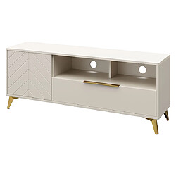 Bestmobilier Boccioni - meuble tv - beige - 150 cm