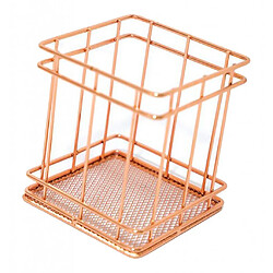 Support pour organisateur de corbeille de rangement en fil métallique pour cube en or rose Kithen pas cher