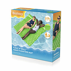 Bestway Matelas Gonflable Géant Enroulable Vert 213x170 cm Plage et Piscine 44106