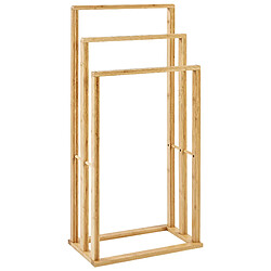 Beliani Porte-serviettes en bambou 40 x 81 cm bois clair TUPELO 