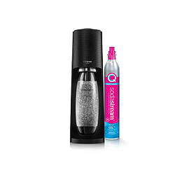 Machine à gazeifier SODASTREAM TERRA Noire + 1 bouteille 1L pas cher