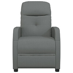 Avis vidaXL Fauteuil électrique de massage Gris foncé Tissu