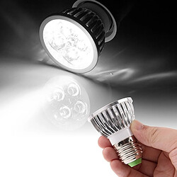 Wewoo Lampe Ampoule d'éclairage de projecteur de la lumière blanche LED de 4 x 1W E27 440LM CA 85-265V, 6000K