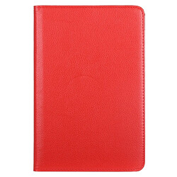 Wewoo Etui en cuir à rotation horizontale à 360 degrés avec texture Litchi pour Galaxy Tab A 10.5, avec support (Rouge)