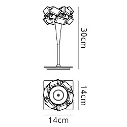 Luminaire Center Lampe de Table Artic 1 Ampoule G9, chrome poli