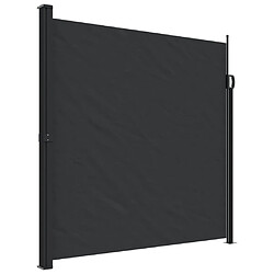 vidaXL Auvent latéral rétractable noir 200x500 cm