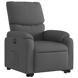 Avis vidaXL Fauteuil inclinable électrique gris foncé tissu