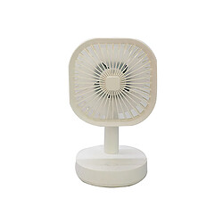 Mini Ventilateur Silencieux Puissant Ventilateur de Refroidissement de Bureau à Vent à 3 vitesses pour Dortoir-Blanc