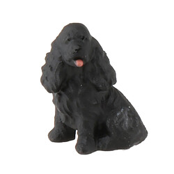 1/64 Miniature Chien Mini Figure Poupée Scène De Rue Modèle StyleB Noir